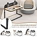 3-Level Adjustable Height Elevated Dog Bowls with Stainless Steel - Bamboo Raised Pet Feeder Stand for Cats & Small Medium Dogs, Neck Joint Protection, 2x 47oz Rustproof Dishwasher Safe Bowls, Include