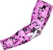 COOLOMG (1 Piece) Ribbon Breast Cancer Awareness Arm Sleeve Basketball Baseball Football Youth Adult Pink L