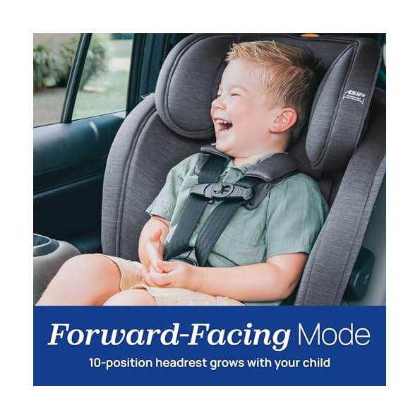 Chicco-OneFit-LX-ClearTex-All-in-One-Car-Seat-with-LeverLock-Installation-Slim-Design-Convertible-Car-Seat-Seat-for-Infants-and-Children-5-100-lbs-EbonyBlack