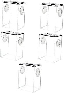 Ipetboom 5 Pçs Caixa De Alimentação De Répteis Caixa De Alimentação De Répteis Pequena Caixa De Répteis Caixa De Aranha De Répteis Caixa De Aranha De Paisagem Recipiente Para Casa De