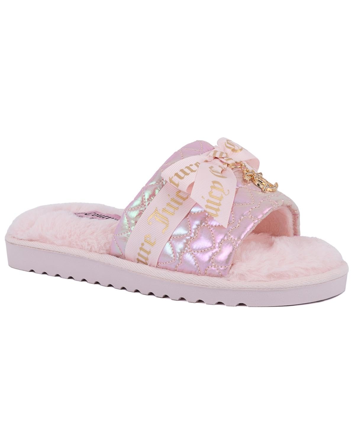 Juicy Couture Women's Hasen 3 Slip-On Slippers Blush Small 5/6