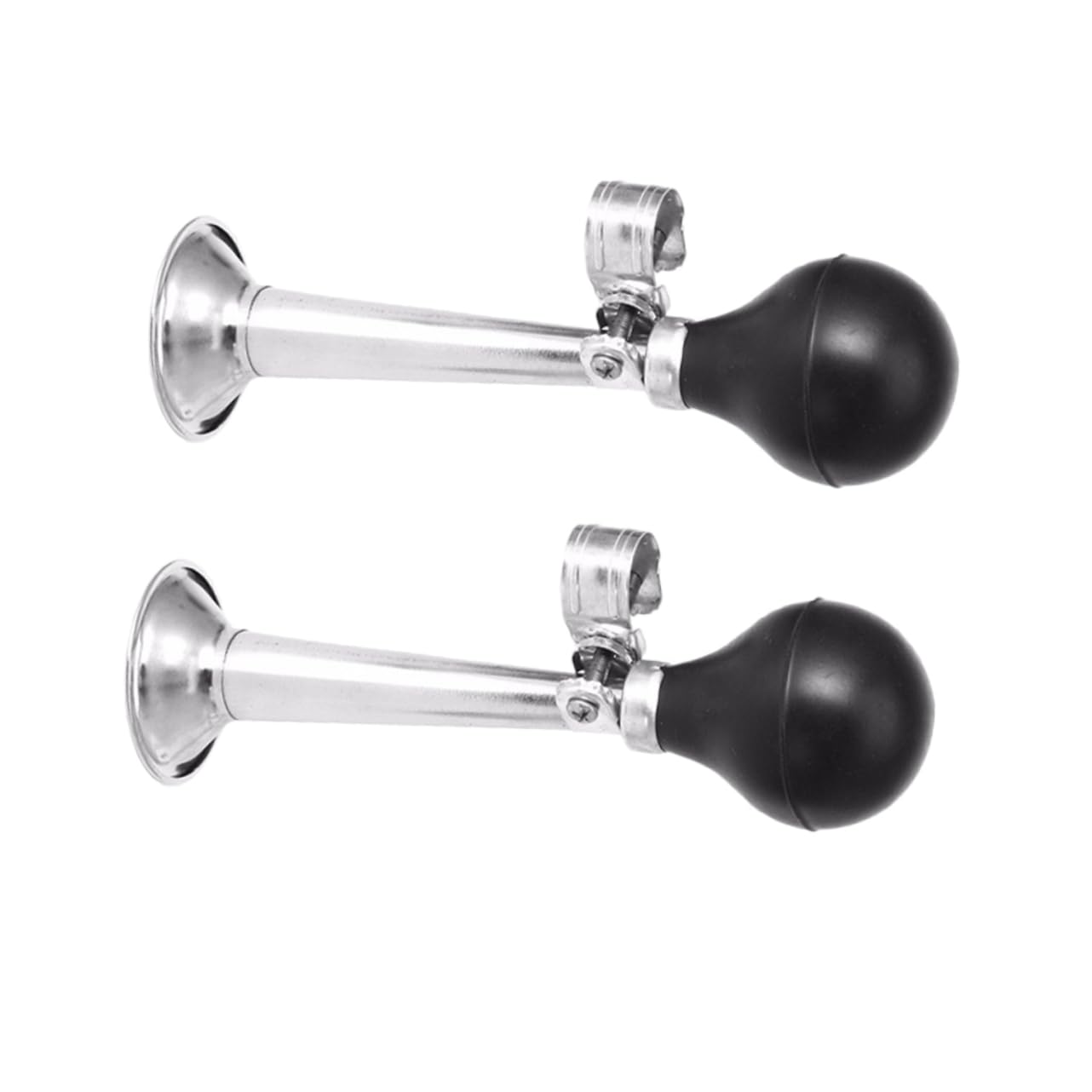 POPETPOP 2sets Loud Bike Air Horn Durable Plating Handlebar Alarm for Mountain Bikes and Scooters Replacement for 2pcs*2