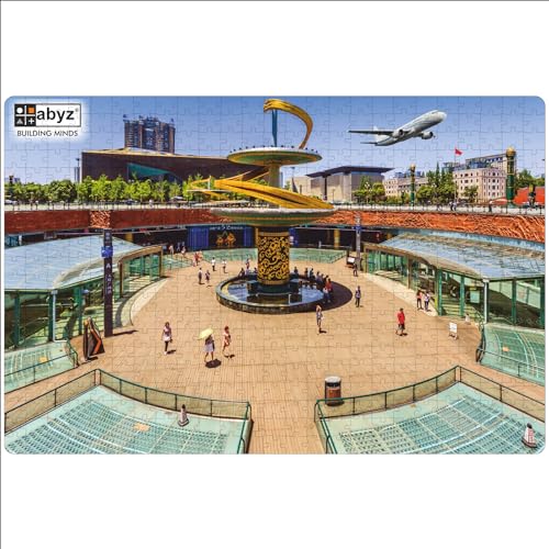 Image of ABYZ Wooden Jigsaw Puzzle - Chengdu Metro Station, China Playset for Fun Educational & Little Explorers, 500-Pieces Multicolor | Birthday Gift for (7 Plus Years) Age Kids.