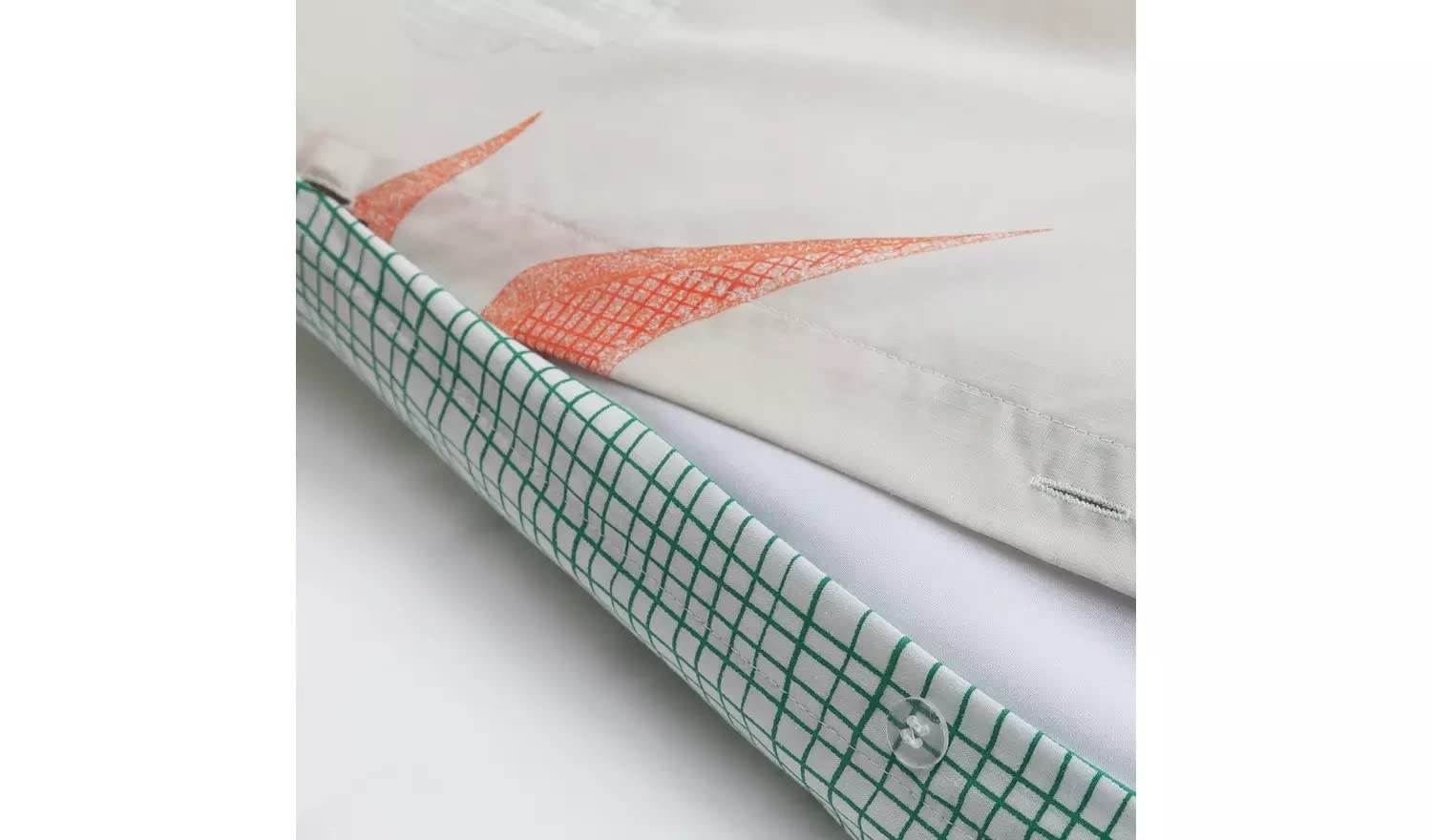 Set di lenzuola 3 pezzi in cotone 100% uccelli frutta - Letto 90 cm