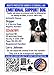 Just 4 Paws Custom Holographic QR Code Emotional Support Dog ID Card with Registration to Service Dogs Registry with Strap - Portrait Style