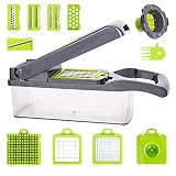 3.[Ahorre tiempo y sin esfuerzo]: con este kit de corte de cocina, ahorrará un 70% de tiempo, dígale adiós a los ojos llorosos al cortar cebollas; Y te ayuda a preparar la comida con más elegancia.