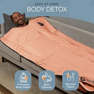 Lifepro RejuvaWrap Infrared Sauna Blanket –Heated Blanket for Relaxation, Portable Sauna Suit Wrap – Spa-Like Experience at Home with 9 Heat Levels (95°F to 176°F) Thermal Sauna Wraps & Hand Towel