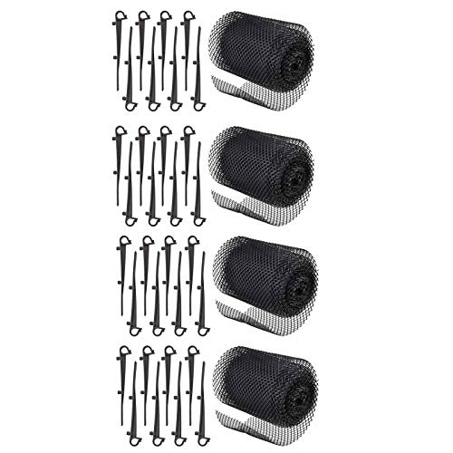 Dachrinnenschutz 24m Laubschutz Gitter für Dachrinne Schutz Laubschutzgitter Dachrinnengitter Regenrinnen Schutzgitter