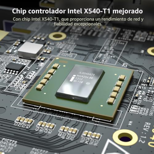 Tarjeta de red PCI-E 10G VIMIN X540-T1 con puerto RJ45 de 10Gbps para servidores Linux y Windows 3