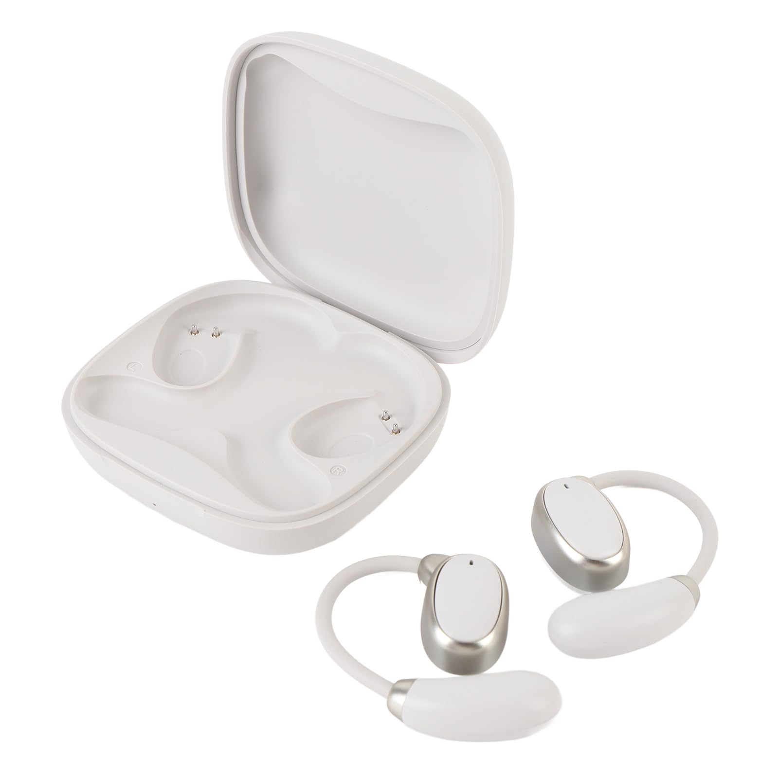 Fabater Auricolari Traduttore di Lingua Bluetooth 5.4 per Traduzione in Tempo Reale di 150 Lingue con Cancellazione del Rumore per Viaggiatori, vestibilità Comoda, Custodia di Ricarica Inclusa