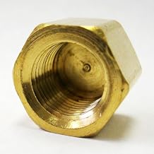 MettleAir 108-B-1PK 1/4" NPT Female Brass Pipe Cap/End/Plug