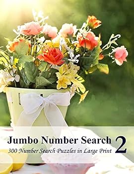 Paperback Jumbo Number Search 2: 300 Number Search Puzzles in Large Print [Large Print] Book