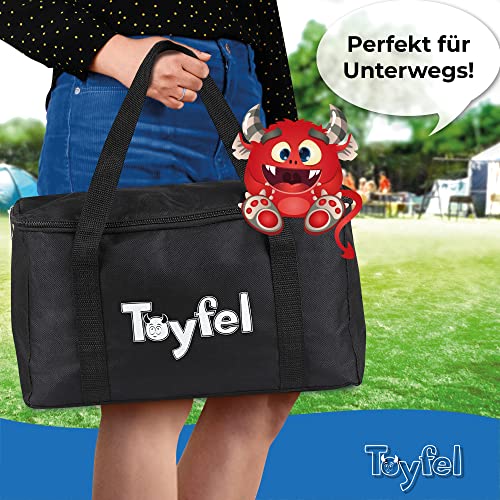 Kubb Toyfel Schwedenschach XXL Spiel aus massivem Buchenholz