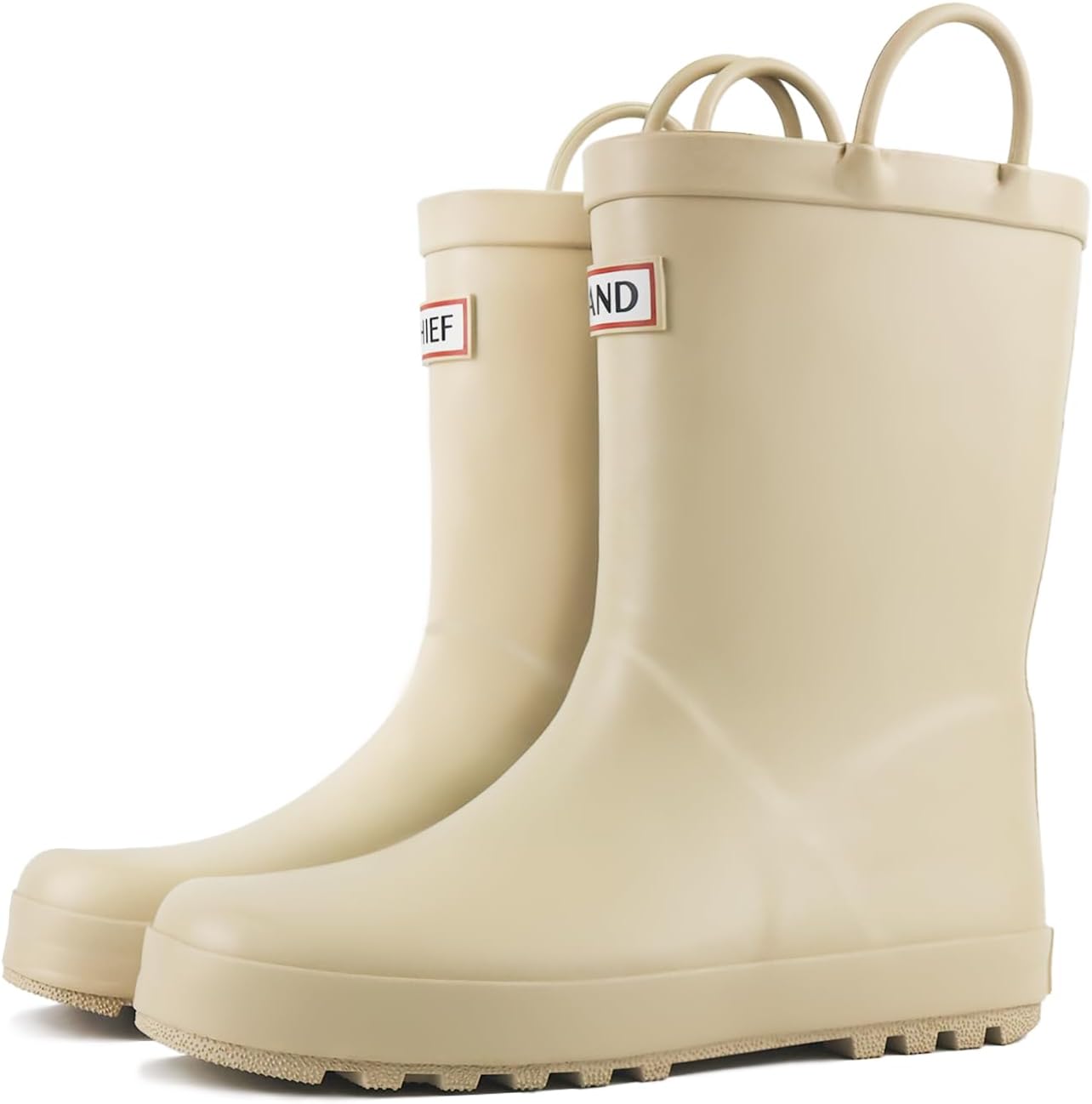 landchief Kids Rain Boots Premium Collection, Waterproof Natural Rubber Boots for Toddlers and Kids