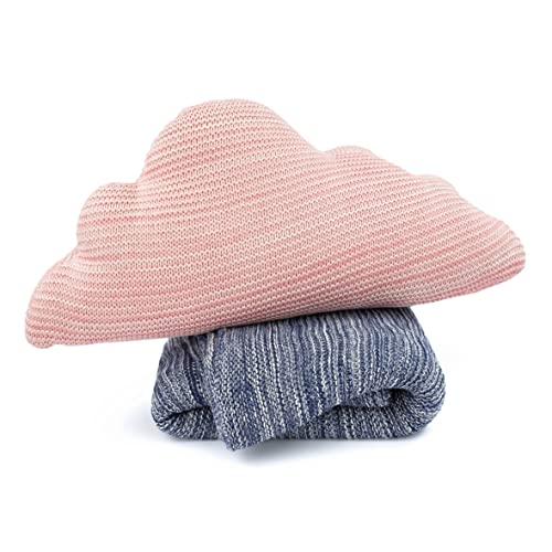 Saturday Park Navy Blue Knitted Throw Blanket - Soft Couch, Bed Blanket - 100% Cotton - Warm And Cozy - Oeko-Tex Certified #TOP3