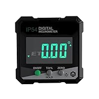 Vista 1 de Digital Angle Finder Protractor Tool, 4-Side Magnetic Angle Gauge, Cube Inclinometer, Table Saw Miter Protractor, Woodworking Measuring Tool, Level