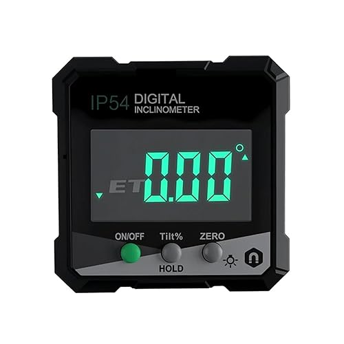 Digital Angle Finder Protractor Tool, 4-Side Magnetic Angle Gauge, Cube Inclinometer, Table Saw Miter Protractor, Woodworking Measuring Tool, Level