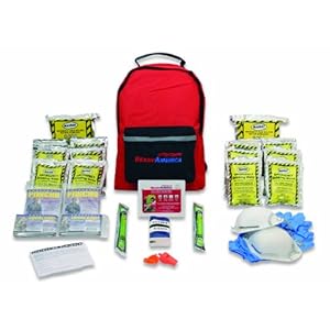 Ready America 70280 72 Hour Emergency Kit, 2-Person, 3-Day Backpack, Includes First Aid Kit, Survival Blanket, Portable…