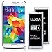 Produktbild Samsung Galaxy S5 Akku, LLXIA 3400mAh Verbesserte Lithium-Ionen-Akku hohe Kapazität, Kompatibel mit Original Akku für Samsung Galaxy S5(24 Monate Garantie)