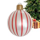 Pruojhw Opblaasbare kerstballen voor buiten, luchtballon, kerstballen, pvc, decoratie voor tuin, kerstdecoratie, winterdecoratie