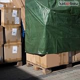 KOTARBAU® Plandeka 120 G/M2 - Płachta Ochronna Okryciowa - 4 X 6 M - Mocna - Gruba - Uniwersalna - Wodoodporna - Oliwkowa