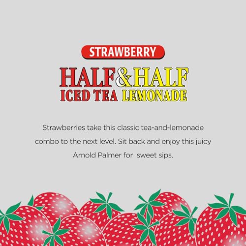 Image of AriZona Arnold Palmer Strawberry - Half & Half, Big Can, 22 Fl Oz (24 Pack)