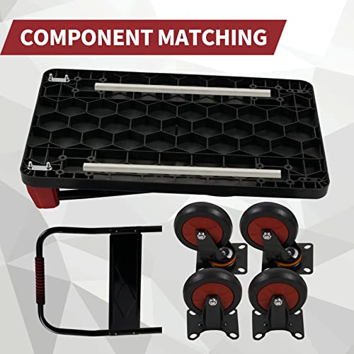 Platform Truck Push Cart Dolly, Foldable Hand Trucks With 1000Lb Weight Capacity 36X24Inch Large Size For Easy Storage And 360 Degree Swivel Wheels #TOP6