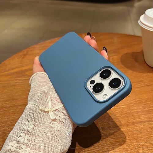 Coque magnétique en silicone liquide antichoc pour iPhone 16 Pro Max et iPhone 14 13 12