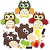 Baker Ross AX161 Herfst Uil-Magneetsets Voor Kinderen – Pakket Van 8, Ideaal Voor Kunst En Ambachten Voor Kinderen…
