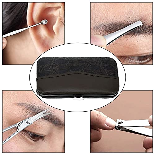 Image of SOVELY 7 In 1 Manicure Kit, pedicure tools for feet, Nail Clipper, Manicure Pedicure kit for women and Men Grooming Kit, Acne Needle, Nail Filer Kit Professional Manicure Pedicure Set With Case