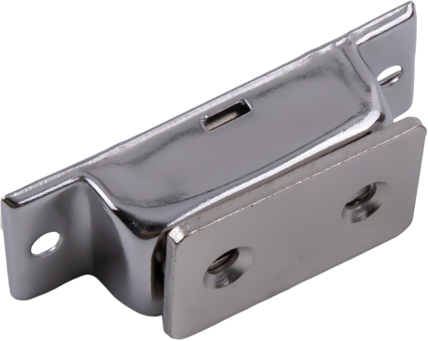 Heavy Duty Magnetic Door Catch, 304 Stainless Steel Strong Magnet Latch for Kitchen Cabinets, Cupboards, Pantry, Sliding Glass Doors, RV & Outdoor Use - Silver