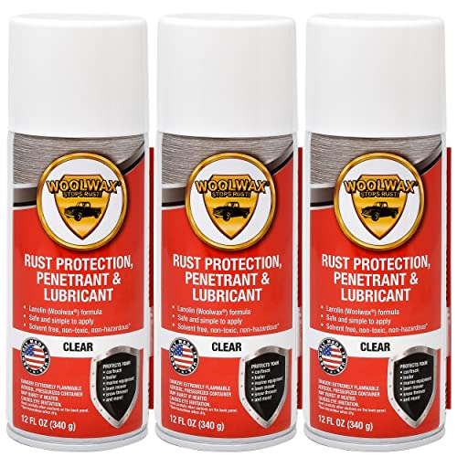 woolwax 12 Oz Undercoating Protection Aerosol Spray Can 3 Pack, Rust Inhibitor and Prevention, Anti Corrosion Multi Purpose Penetrant and Lubricant, Spray Can Extension Wand Included - Thumbnail 5