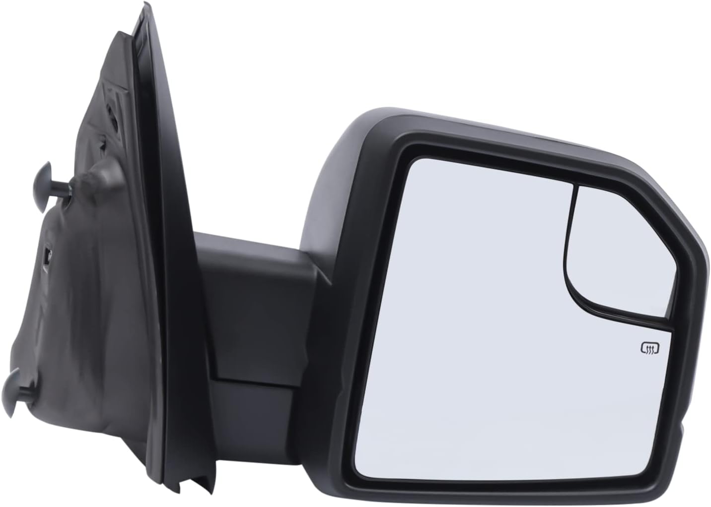 Power Mirror Assembly, Front Rearview Mirror, for 2015-2018 Ford F150, Black Textured Direct Replacement FL3Z17682BA, FL3Z17683BA (Passenger Side)