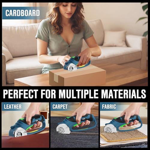 Cordless Electric Scissors for Cardboard Cutter with 4 SK5 Blades by BUBRA - Image 6