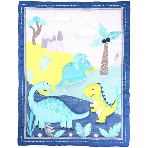 Baby Bees Dinosaurs Crib Quilt Cover
