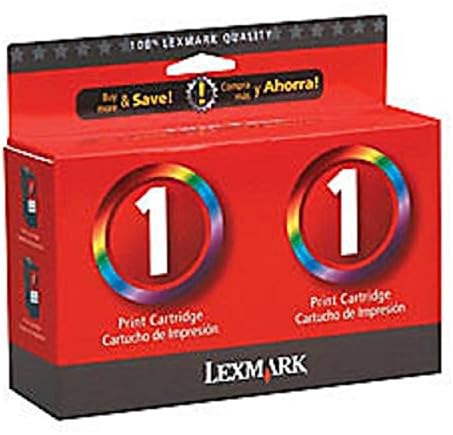 Lexmark 18C0948 1 X2300 X2310 X2330 X2350 X2450 X2470 X3370 X3450 X3470 Z730 Z735 Ink Cartridge (Color, 2-Pack) in Retail Packaging