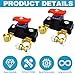 2PCS Car Battery Power Cut-Off Switch Breaker, Stable Transmission High Conductivity Pure Copper Disconnect Switch, Smart Car Battery Disconnect Switch for Boat Rv Car Truck Supplies