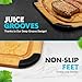 Dishwasher Safe Cutting Boards for Kitchen - Set of 2 Large Composite Wood Cutting Boards with Juice Groove, Non-Slip Feet & Lightweight Eco-Friendly Design 14.5