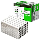 meite 20 Gauge 304 Stainless Steel Upholstery Staples, 1/2-Inch Crown with 1/2-Inch Leg Length, Heavy Duty Staples for Construction, Furniture, Crafts & DIY Projects (1 Box)