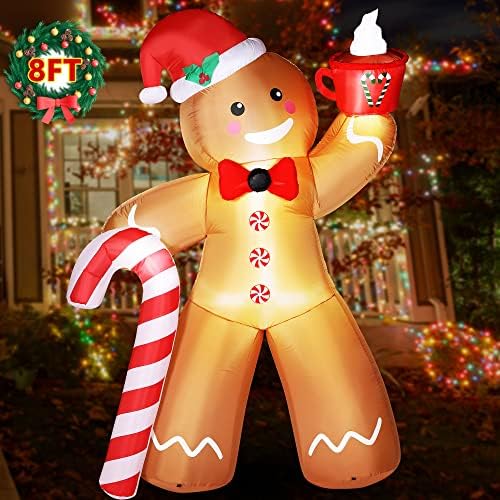 Amazon.com: Funflatable 6 FT Christmas Inflatables Outdoor Decorations ...