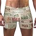 Produktbild Lorvies Italy Gourmet Art Herren Schwimmhose Boxershorts kurz quadratisch Bein Badeanzug schnell trocknend Bademode, Größe S Gr. S, multi