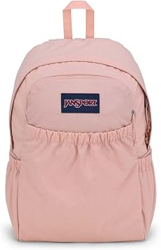 JanSport Slouch Pack - Fully Padded Back Panel - Comfortable and Ideal Storage - Misty Rose