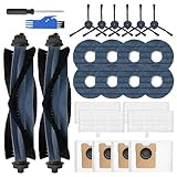 Picture of LOVOBO 26 Pcs Accessories Kit for Eufy Omni C20 Vacuum Cleaner,Replacement Parts: 2 Main Brushes, 6 Side Brushes, 4 HEPA Filters, 4 Dust Bags, 8 Mop Pads, 2 Tools