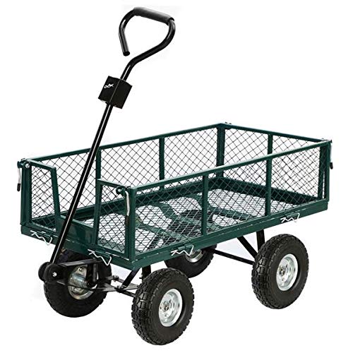 Yaheetech 10-inch Solid Wheelbarrow Trailer Tires Sack Truck Garden Cart Tries Wheel 5/8-inch Bearings for Lawn/Garden/Beach/Trolley/Wagon/Snowblower/Generator 4 Pack