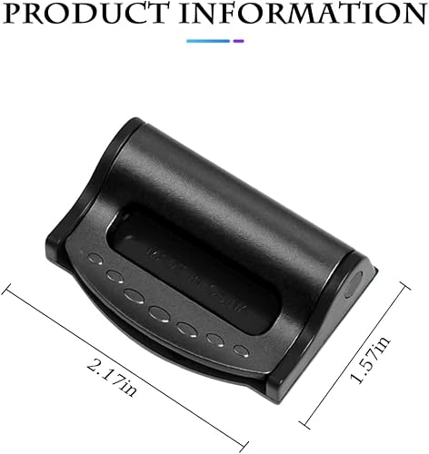 Msagkah 4 Stück Auto Sicherheitsgurt Einsteller, 4 Pack langlebige Sicherheitsgurt Schnalle, Universal Auto Sicherheitsgurt Einsteller für Kinder & Erwachsene (Schwarz)