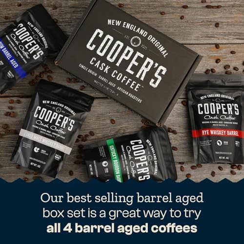 Bourbon & Whiskey Barrel Aged Coffee Beans Set