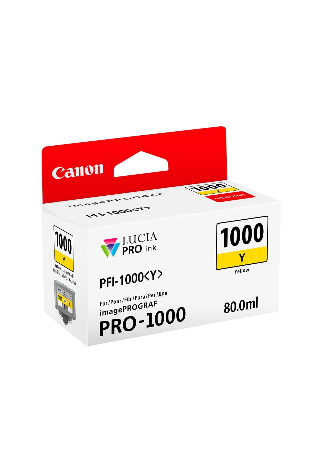 CanonPFI-1000Y Ink Cartridge, Yellow