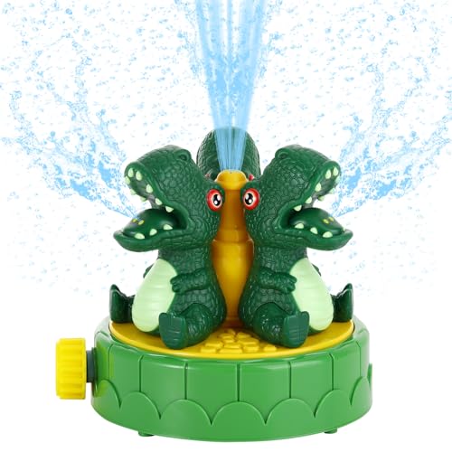 HeySplash Water Sprinkler Toy,Outdoor Play Toys for Kids,Toddler Summer Water Toys,Backyard Sprinkler Splashing Fun Toys Attaches to Garden Hose Yard for Over 3 Year Old Boys Girls Gifts