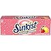 Sunkist Strawberry Lemonade Soda, 12 fl oz cans, 12 pack