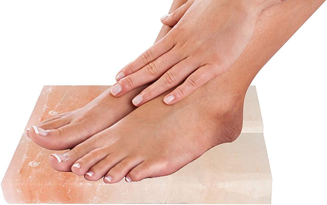 Artestia Set of 2 Himalayan Salt Block for Foot Detox with Use Directions (24 x 10 x 3 cm)